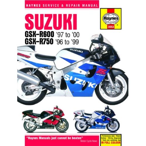 Suzuki Gsx-R600 & 750 (96 - 00) Haynes Repair Manual