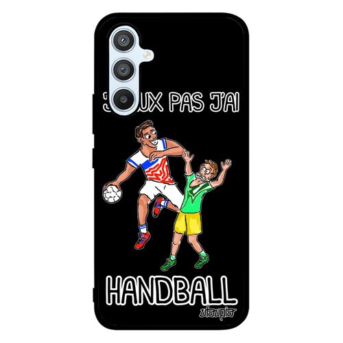 Coque jpeux pas j'ai handball Samsung A54 silicone etui Noir hand cover mobile comique drole alu bd humoristique antichoc de galaxy