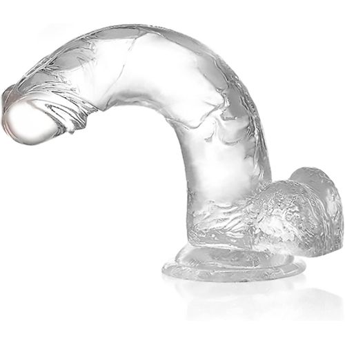 Jgd-Realiste Gode Anale Pour Homme Sextoyse - Gode Vibro-Masseur Homme Gay Silicone Pour Stimulation Du Point G Vaginal Et Aanal Dildo Xxl Réaliste Large Sex Toys Anal Prostate Sex Toy Transparent