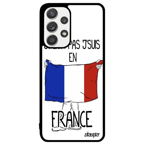 Coque Pour A33 Silicone J'peux Pas J'suis En France Coupe Du Monde Basket Foot Caoutchouc Football Drapeau Francais Samsung Galaxy