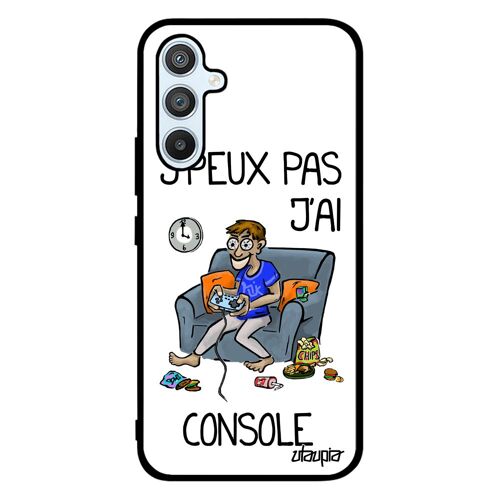 Coque Samsung Galaxy A54 Silicone J'peux Pas J'ai Console Je Jeux Video Gamer Jpeux Case Blanc Smartphone Original Texte Housse