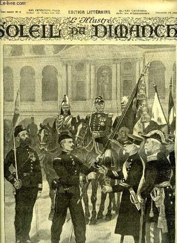 L Illustré, Soleil Du Dimanche N° 3 - Remise Du Drapeau Du 200e De Marche Aux Invalides, Dessin D Après Nature De Alph. Lalauze, L Obus Par Victorien Sardou, Illusion D Amour Par René Ghil, La Chasse(...)