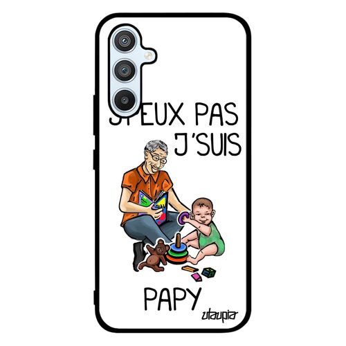 Coque Silicone Samsung A54 Humour J'peux Pas J'suis Papy Bebe Drole Case Bande Dessinée Je Portable Humoristique Mobile Jpeux Galaxy