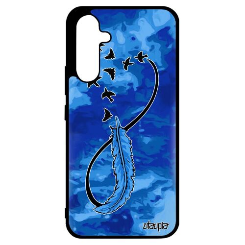 Coque Silicone Infini Samsung Galaxy A34 Telephone Fille Sm-A346b/Dsn Bumper Rigide Cadeau Saint Valentin Univers Ciel Eternel Tpu