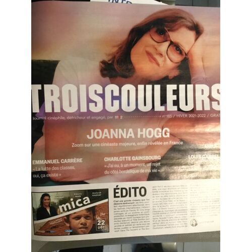 Troiscouleurs 185 Joanna Hogg Emmanuel Carrere Charlotte Gainsbourg Louis Garrel Yascha Mounk