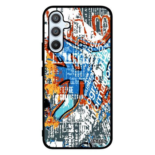 Coque Pour Samsung A54 Silicone Street Art Orange Jolie Ecriture Antichoc Peinture Fond Metal Design Personnalisé Motif Tagué Galaxy