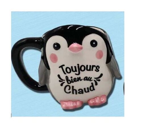 Mug Ceramique Pingouin Toujours Bien Chaud