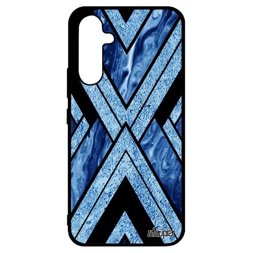 Coque marbre A34 silicone original geometrique motif texture bleu dessin coloré housse design personnalisé forme de Samsung galaxy