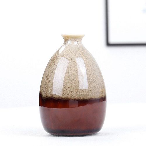 BLANCHE - Vase de culture hydroponique Simple en céramique, fait à la main, Arrangement de fleurs séchées, bouteille, Pot de fleur, ornements de maison