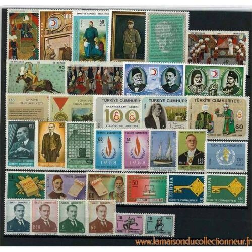 Turquie 1968 Annee Complete Timbres Neufs **