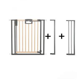 Barrire De Porte Pression Easylock Plus - Bois/Mtal - Nature/Noir - Max 112 Cm