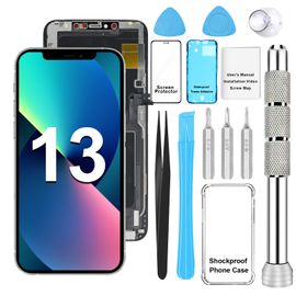 Ecran Complet Iphone 13 - Vitre Assemblés Tactile + Écran Lcd + Étui + Outils + Joint Étanche