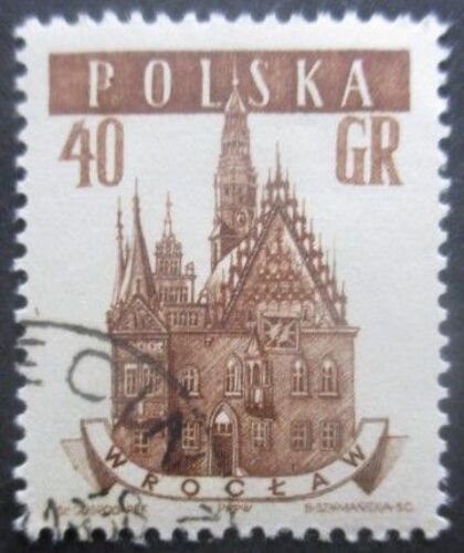 Pologne N°924 Hotel De Ville De Wroclaw Oblitéré