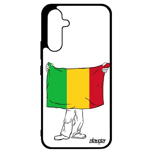 Coque Drapeau Mali Malien Samsung A34 Silicone Football Metal Can Foot De Protection Coupe Du Monde Basket Jo Made In France Galaxy