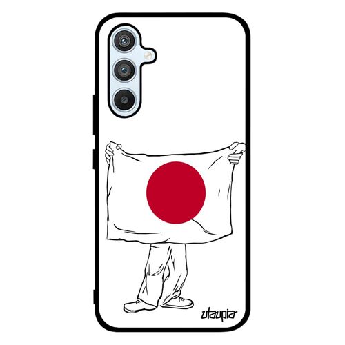 Coque Drapeau Japon Japonais Pour Samsung A54 En Silicone Personnalisé Foot Jo Football Coupe Du Monde Aluminium Rugby Basket Galaxy