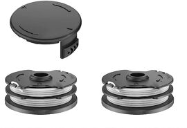 2Pcs Bobine Fil Nylon pour Parkside PRTA 20-Li C3 A1B2 PRT 550 A1 A3 PRT 300 A1 Pièces de Rechange Coupe Bordure,avec 1 capuchon