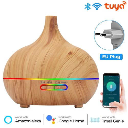 Tuya-Diffuseur d'huiles essentielles pour maison intelligente,humidificateur d'air,brumisateur à ultrasons,WiFi,arôme,vie intelligente,Alexa,Google - Type EU Plug
