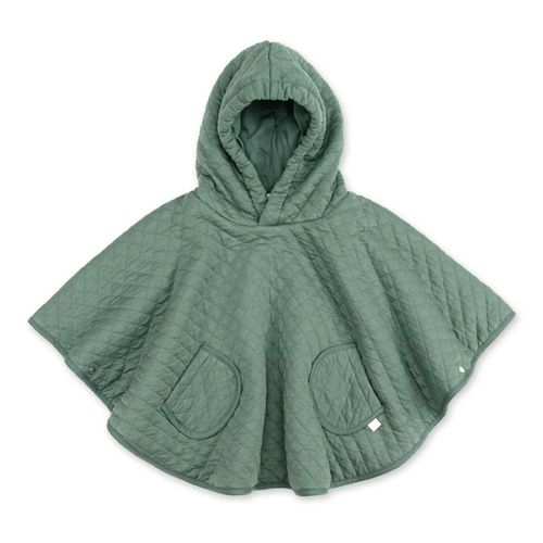 Poncho Chaud De Voyage Pady Quilted Jersey Vert - Bemini