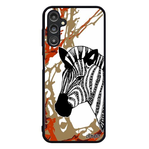 Coque Silicone Samsung Galaxy A14 4g 5g Zebre Marron Cheval Artiste Azteque Noir Et Blanc Housse Telephone Mobile Kenya Tribal Femme