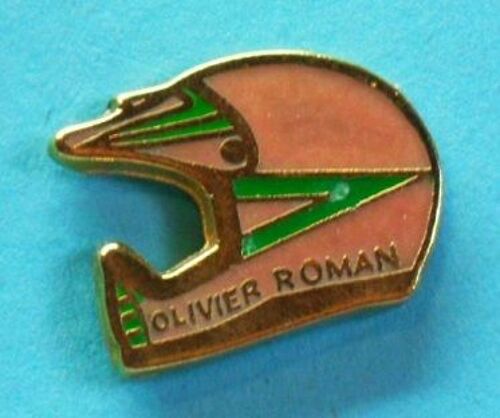 9843 // 1 Pin's: Casque D'olivier Roman Ancien Coureur Du Paris Dakar