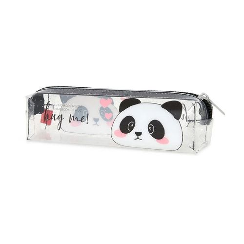 Trousse Scolaire Transparente Panda - Transparent