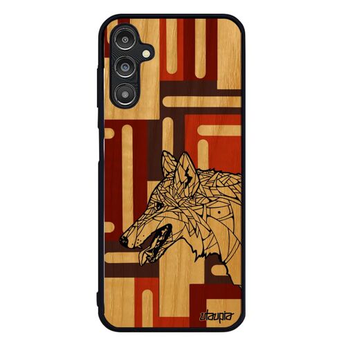 Coque Silicone Pour A14 4g 5g Bois Loup Homme Dessin Marron De Protection Personnalisé Cover Noir Et Blanc Tpu Tribal Samsung Galaxy