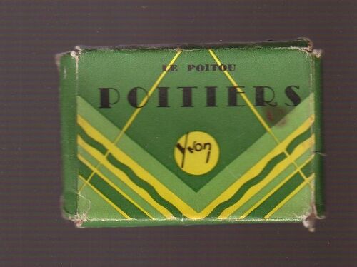 Poitiers France 19 Mini Photos  N & B , Editions Yvon 06x09cm, Non Datées Années 50  Légendes En Fr  Dos De LÉtui - 19 Miniature French Postcards 50s  19 Kleine Postkarten Frankr 