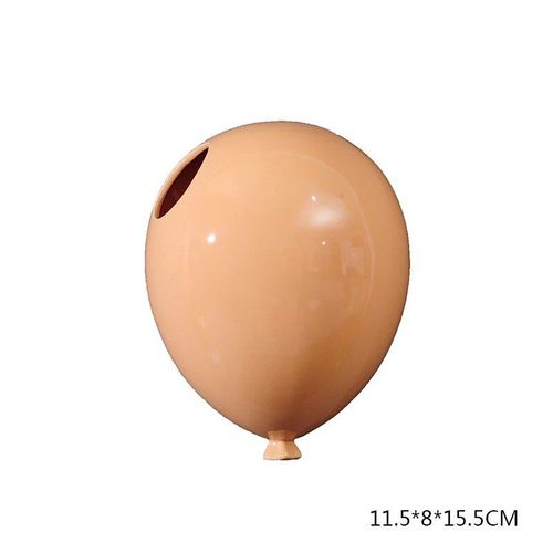 Des oranges - Pot de fleurs suspendu en céramique, ballon américain créatif, Vase de fleurs pour chambre'enfants, décoration murale de maison