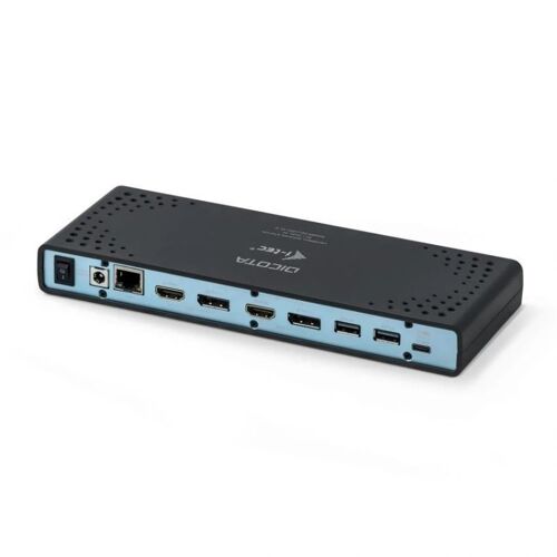 DICOTA i-tec - Station d'accueil - USB-C - DP, HDMI - 1GbE
