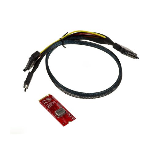 Convertisseur adaptateur OCULINK SFF-8612 vers M2 PCIe M Key 4 lane - Cordon SFF-8611 vers SFF-8639 - Pour SSD NVMe
