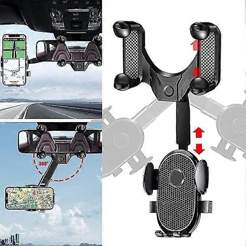 Support De Téléphone Pour Voiture Rotatif Et Rétractable Support De Téléphone De Rétroviseur Pour Tous Les Téléphones Et Voitures