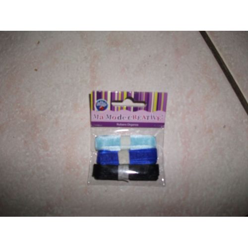 Trois Ruban Bleu, Bleu Foncé, Noir
