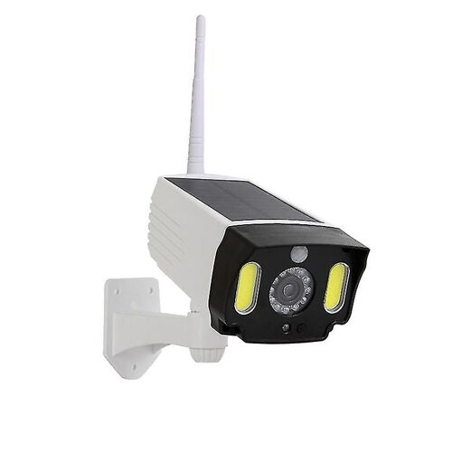 Lumière De Capteur De Mouvement Solaire, Caméra Virtuelle Caméra Vidéo Étanche Extérieure Intérieure Street Spotlight Lumière Avant-Gardiste