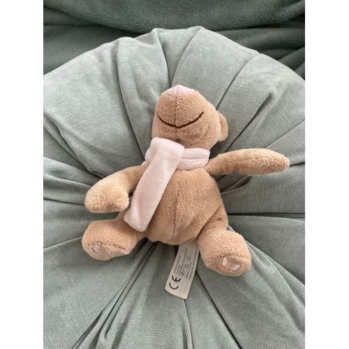 Doudou Peluche Ours Jollybaby Echarpe Rose 