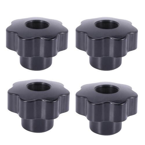 4x M10 10mm Diamètre Filetage Noir Plastique Star Head Poignée De Bouton De Serrage