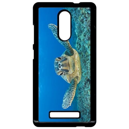 Coque xiaomi redmi note 3 - tortue verte d hawai - noir