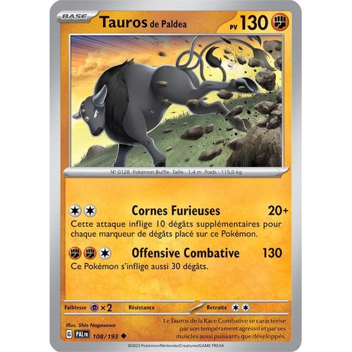 Tauros De Paldea - 108/193 - Evolutions À Paldea