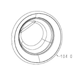 Porte hublot complète (repère 104 0) d'origine Lave-linge (C00532991 488000532991 WHIRLPOOL)