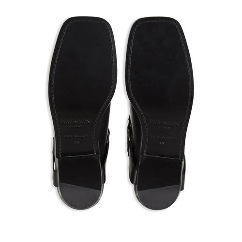 Balmain Bottines En Cuir - Noir