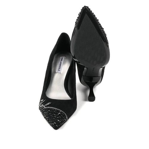 Karl Lagerfeld Escarpins À Bout Pointu - Noir