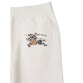 Burberry Pantalon De Jogging Cross Stitch Ekd - Blanc