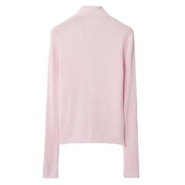 Burberry Cardigan En Maille À Design Nervuré - Rose