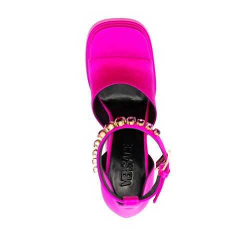 Versace Sandales Medusa Aeternitas À Plateforme - Rose