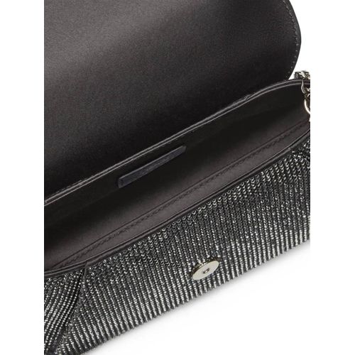 Versace pochette ornée de cristaux - Noir