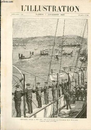 L'illustration Journal Universel N° 2645 - Gravures: L'escadre Russe À Toulon, Revue De L'escadre Par Le President De La République D'apres Des Photographies De M. Bougault Par Bellenger - ...
