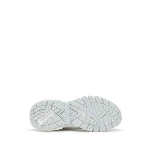 Diesel Baskets À Empiècements - Blanc