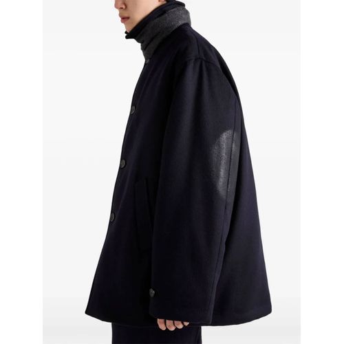Prada Caban En Laine - Bleu
