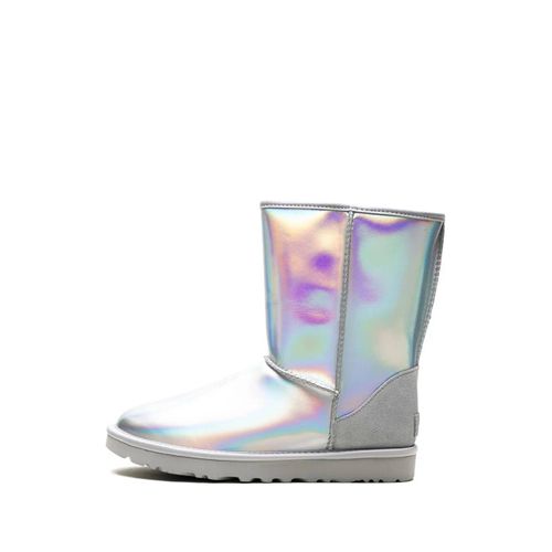 Ugg Bottines Classic Short 'iridescent' - Argent