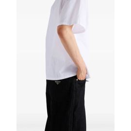 Prada Chemise À Patch Logo - Blanc