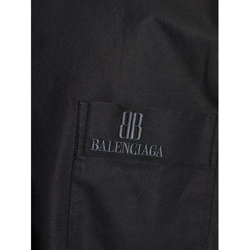 Balenciaga Chemise À Logo Brodé - Noir